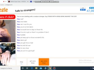 Ennesima cattura su omegle – gran bella figa prende tutto