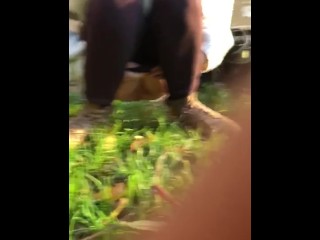 I wanted to wee in the garden again