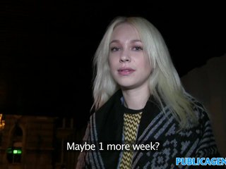 PublicAgent Blonde Russian fucks in public