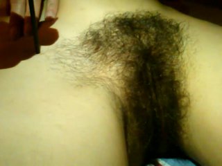 Hairy pussy grooming