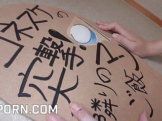Japanese game show of cook and fuck with a sexy milf of Tokyo