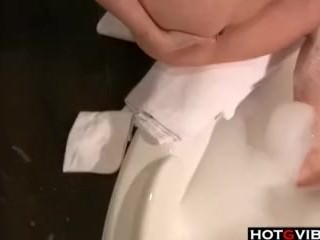 Redhead having some solo fun