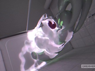 HORNY GOODRA LIGHTS UP ROOM WITH HIS THICK GLOWING CUM [POKEMON]