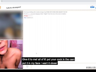 I was doing some university assignments and then I was in a sexcall in Omegle – Teacher & Schoolgirl