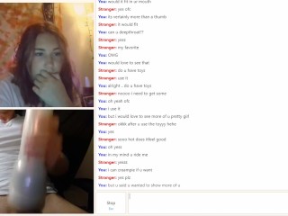 Omegle Pokerface-Mädel zeigt mir letztlich doch ihren Arsch // Fleshlight-Fick // PMV