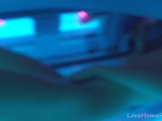 Cutest amateur lass getting naughty in the solarium