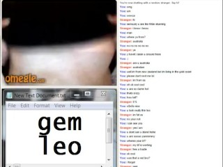 Bored Girl From Omegle Teases Before BF Arrives – Credit GemLeo