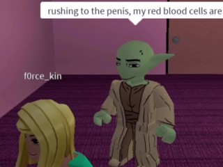 Master Yoda gets a raging erection and mounts a female in Roblox