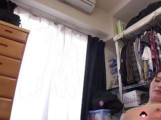 Japanese housewife Manami Nakasugi fucking with a stranger uncensored.