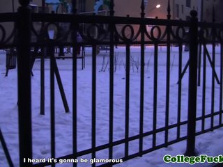 College teen arrives at wild dorm fuckfest