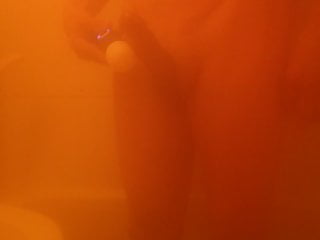 Masturbating in a bath
