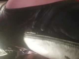 Hot leather fucking