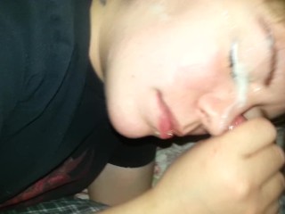 DeadlyRue Squirts My Cum On Her Face And Eyes