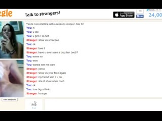 Three girls teasing on Omegle
