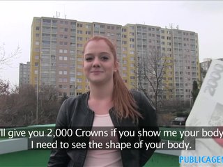 PublicAgent Gullible ginger fucked over a car