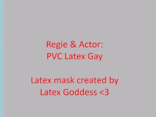 PVC Latex Gay new latex mask “slut”… (short)