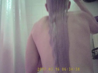 Tampon sniffer full shower scene. Wanker’s special.