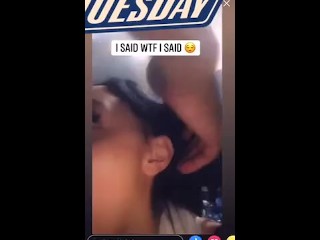 “Fuck My Face” Thot Sucking Dick In Staircase