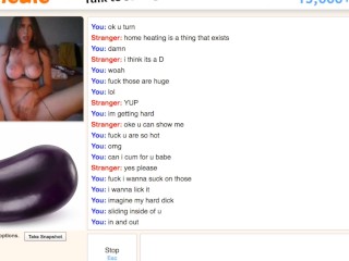 Omegle – Very hot big tits teen masturbate (PART 1)