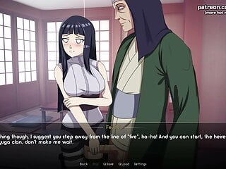 Naruto: Kunoichi Trainer – 18yo Teen Hinata Hyuga Jerks Off Old Man's Cock – #1