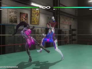 DOA5:LR Busty Fight Club – Widowmaker VS D.Va