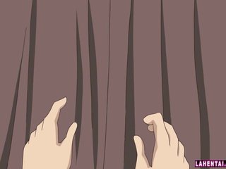 Huge titted hentai brunette fucked