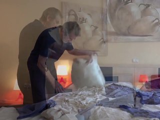 Teenie maid knows how to fuck French old cock cumshot in mouth cleaning
