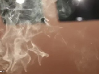 Smoking fetish godess latex