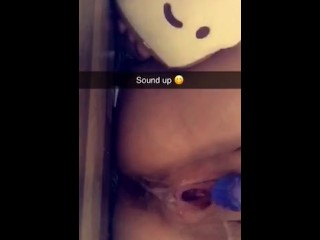 Tiny Teen Takes 8” Dildo and Squirts
