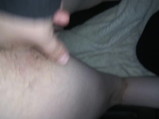 Fingering in the backseat