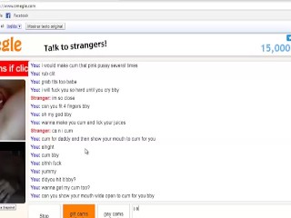 Omegle amazing teen slut rubs her pussy for my dick until she squirts