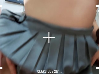 #6 Joven Hermanastra follada estilo perrito mientras está en llamada de Zoom con su novio