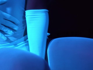 SecretCrush4K – Glowing Neon Babe Teases Your Cock With Her Perfect Body
