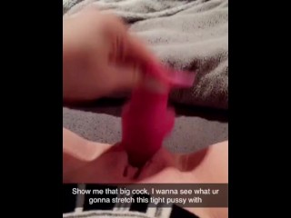 Snapchat thot sucks, fucks dildo & squirts