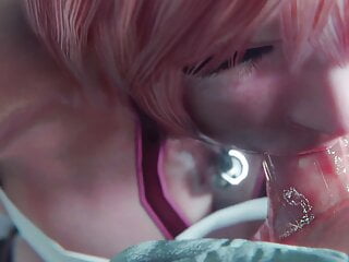 Final Fantasy – Serah Farron Sloppy Blowjob Deepthroat & Cum (Sound)