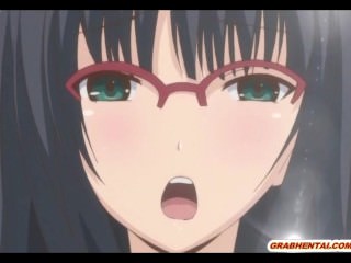 Bondage Japanese hentai vibrating her pussy