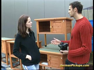 cute german teen picked up for anal