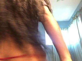 THICK REDBONE SHAKING ASS w Pierced TITS