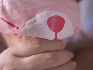 [近距离拍摄]可爱的女孩口吹 Close up blowjob and frenulum edging Short Ver