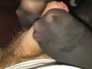 Panttyhose footjob