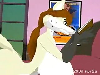 Furry girl gets fucked by her dog