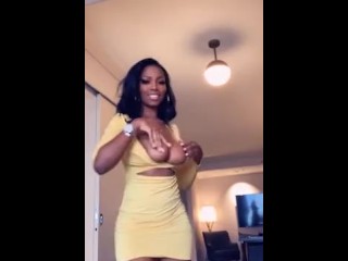Black girl topless
