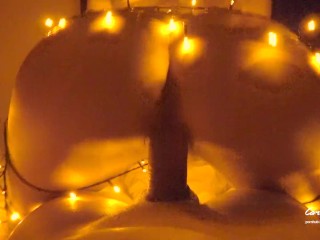 Romantic Sex with Nympho Teen / amateur couple Carry Light
