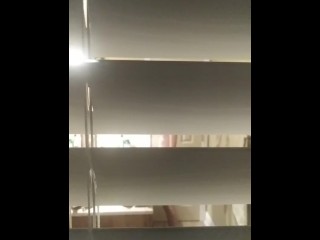Spying on my TINY 18 year old sis through the aindow
