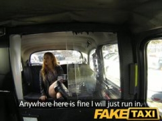 FakeTaxi Feisty customer tries to get out of sucking cock