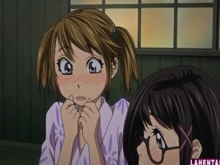 Hentai brunette bouncing on hard cock