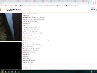Sexy Teen girl with big tits tastes herself on Omegle