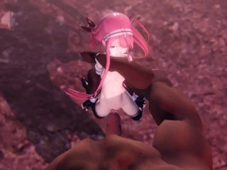 MMD Living Onahole Big cock insertion