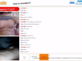 Omegle Teen With Perfect Boobs Waits For Me To Cum