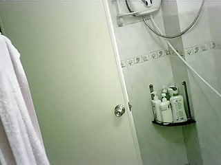 Tiny Chinese Teen Bathing, Spycam